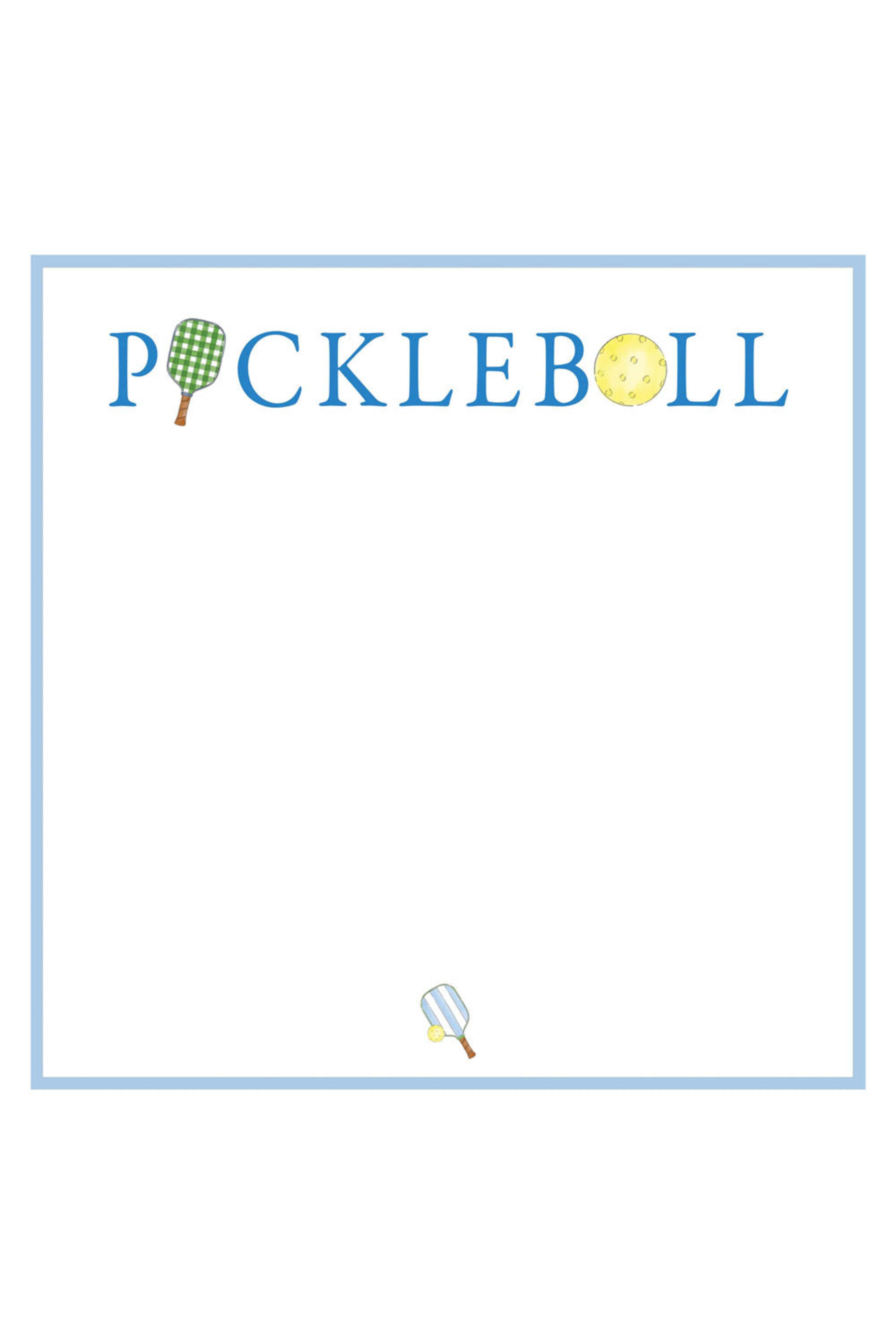 Wh Hostess - Preppy Pickleball Slab Notepad