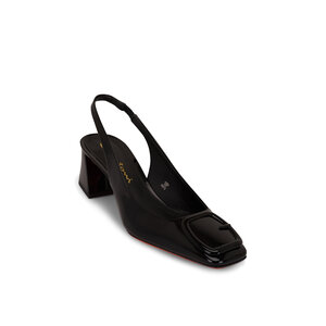 シューズ・サンダルその他 SANTONI Woman Heeled sandals Black WHLL71501HA2TYLC N01 Santoni Patent Leather Slingback Pumps | Neiman Marcus