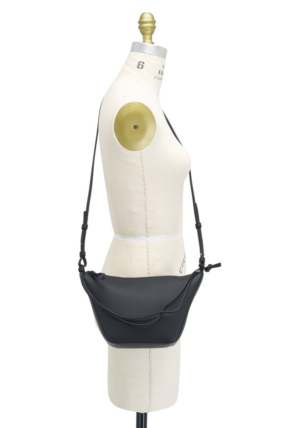 Loewe - Mini Hammock Black Leather Hobo Bag 