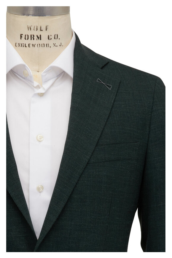 Atelier Munro - Dark Green Wool Blend Stretch Suit