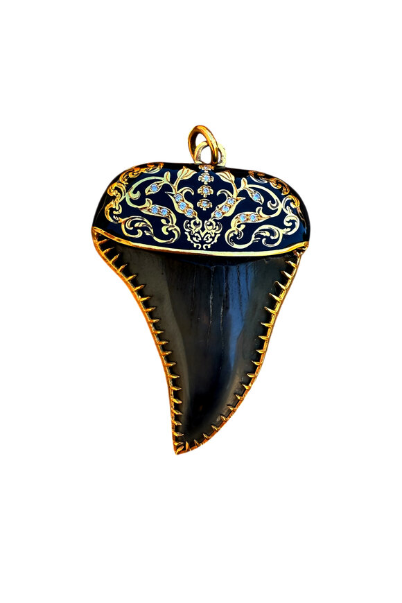 Circa 1700 Fossil Shark Pendant