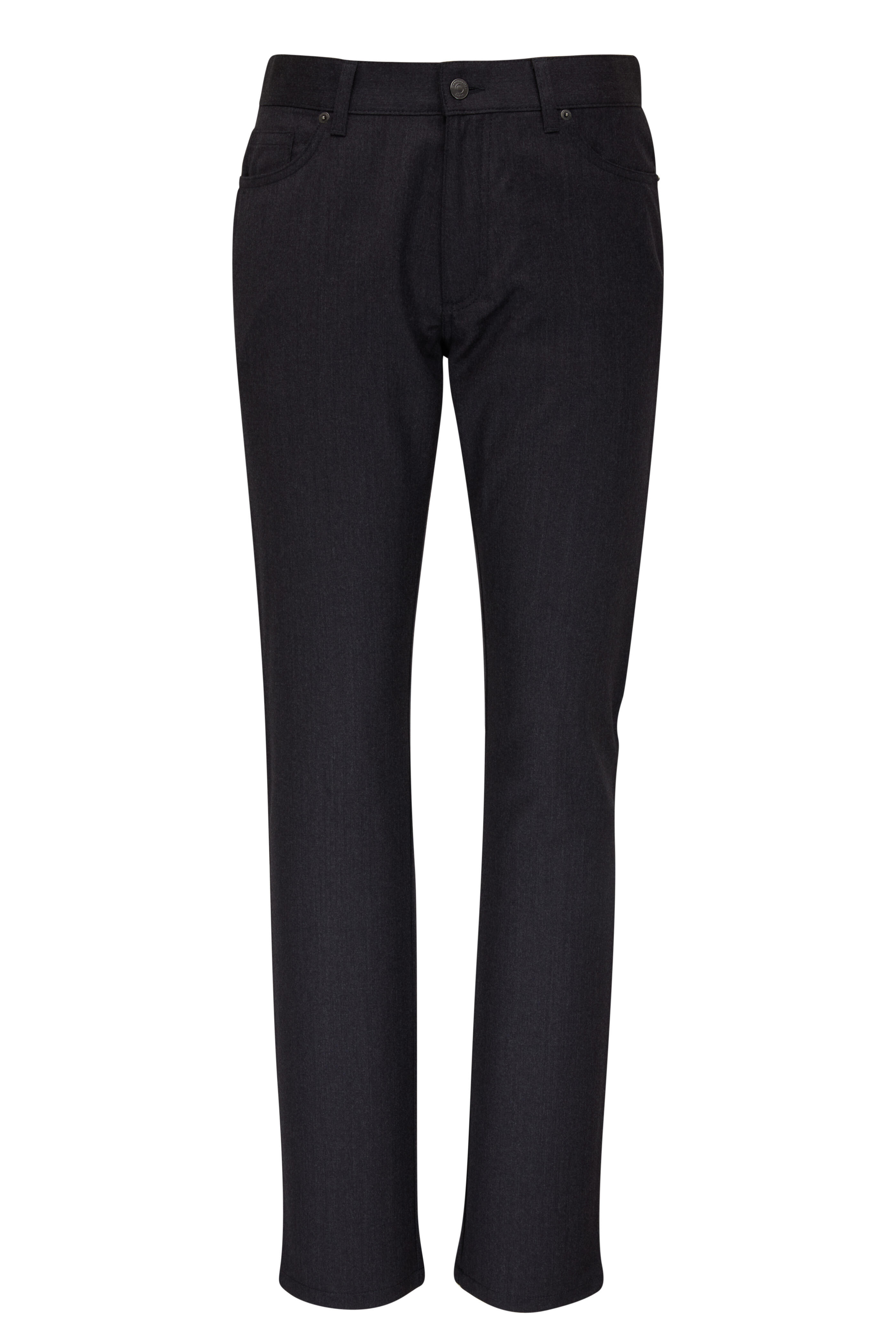Zegna - Gan Charcoal Gray Wool Five Pocket Pant | Mitchell Stores