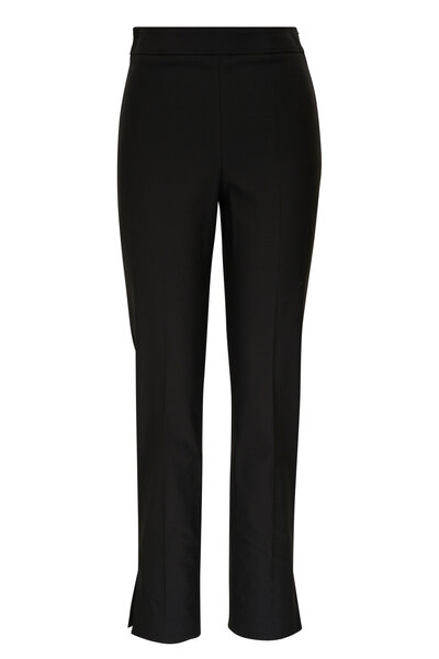 【送料&関税込】Brunello Cucinelli Black Cotton Pants Brunello Cucinelli - Lightweight Black Poplin Cotton Baggy Pant