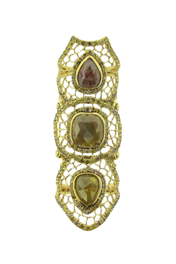Loree Rodkin Medium Spiderweb Ring - view 1