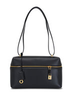 Bottega Veneta - Mini Jodie Black Woven Leather Chain Bag