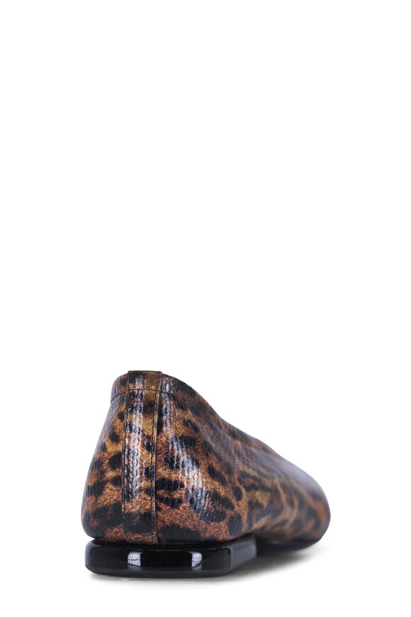 Loro Piana Primula Chocolate & Black Ballerina Flat - view 3