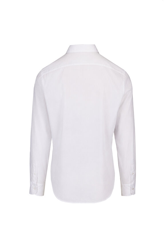 Fedeli White Cotton Sport Shirt - view 2