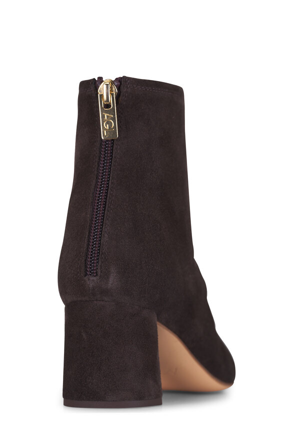 AGL Olga Dark Brown Suede Bootie, 50mm - view 3