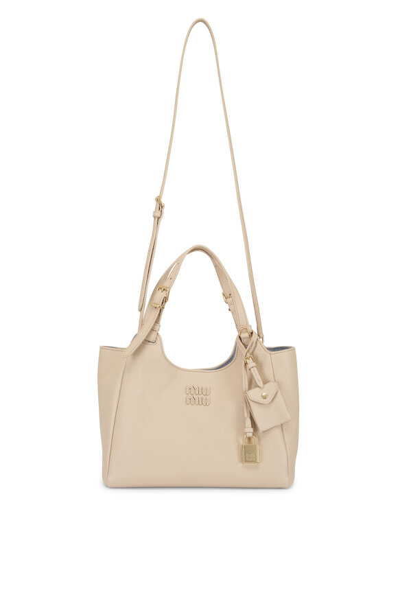 Miu Miu Caramel & Larch Green Leather Shoulder Bag