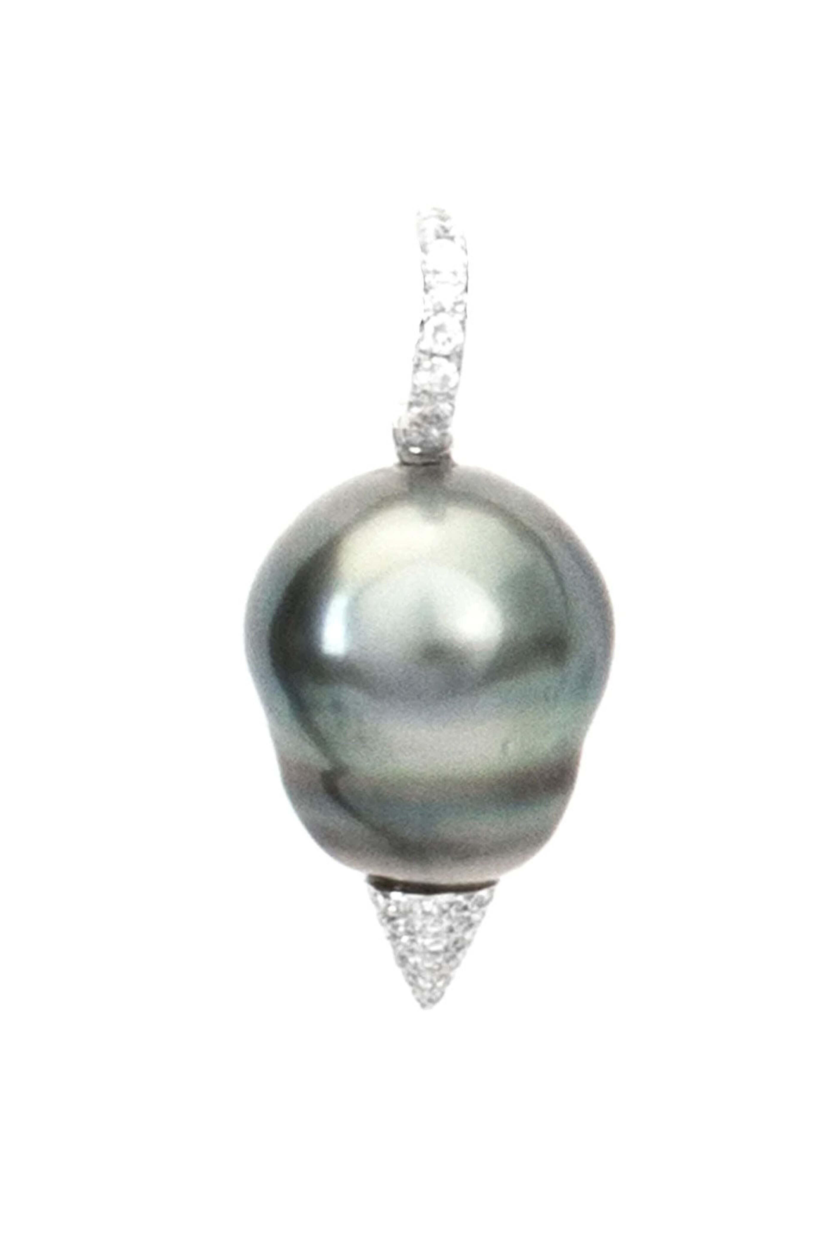 Samira 13 - Pearl Spike Pendant - view 1