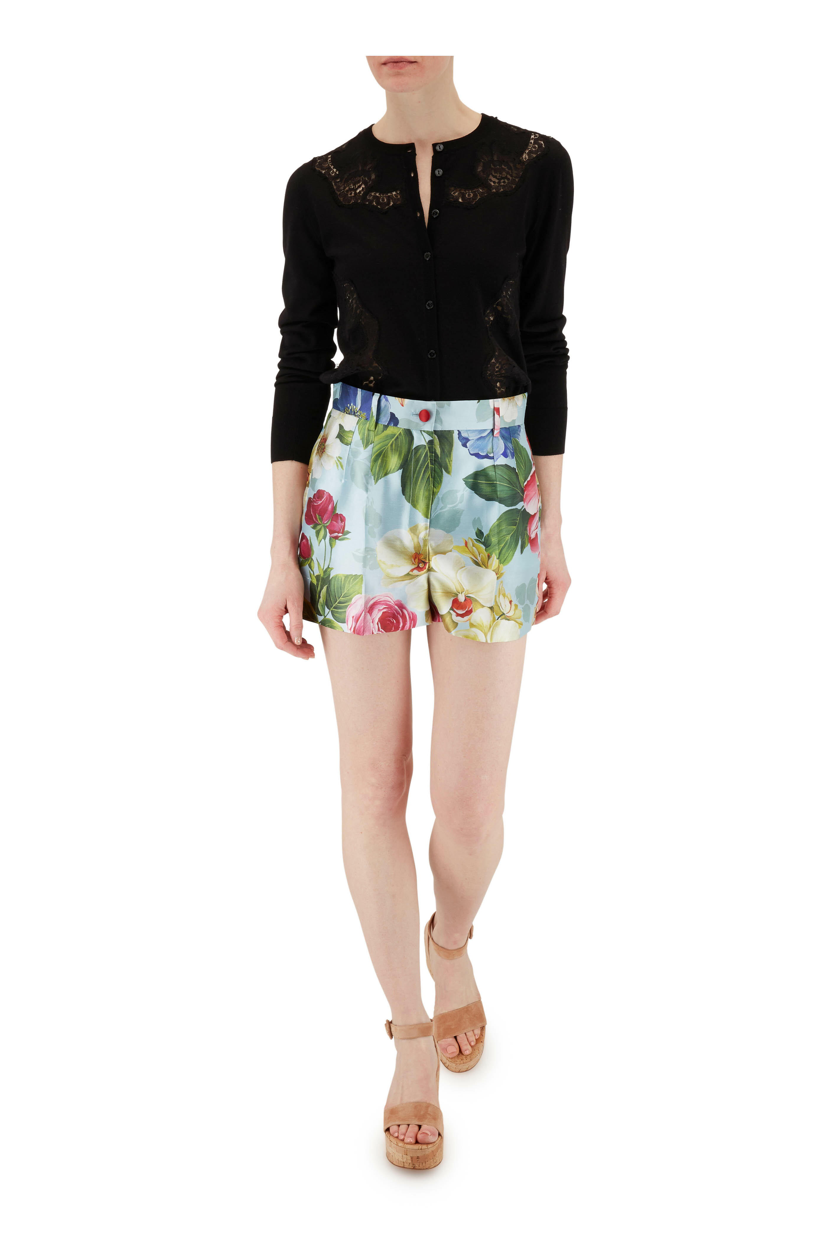 ジャケットその他 Dolce & Gabbana NAVY PRINT CARDIGAN (G9AUMD_G8KM5S9001) Dolce & Gabbana Navy Print Cardigan | italist