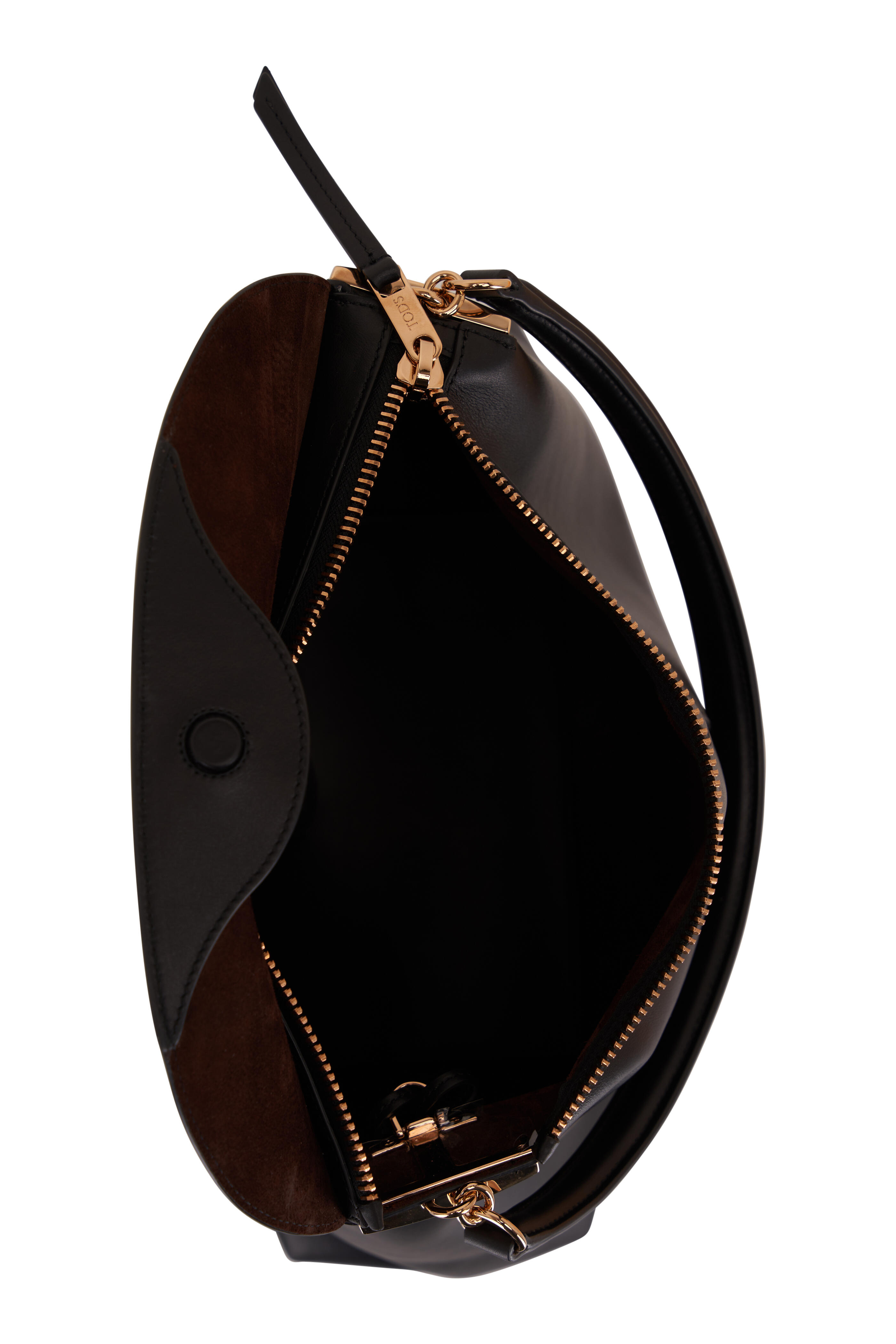 セール★Tod's TSB MESSANGER Man BLACK Messenger Bag in Fabric and Leather Mini