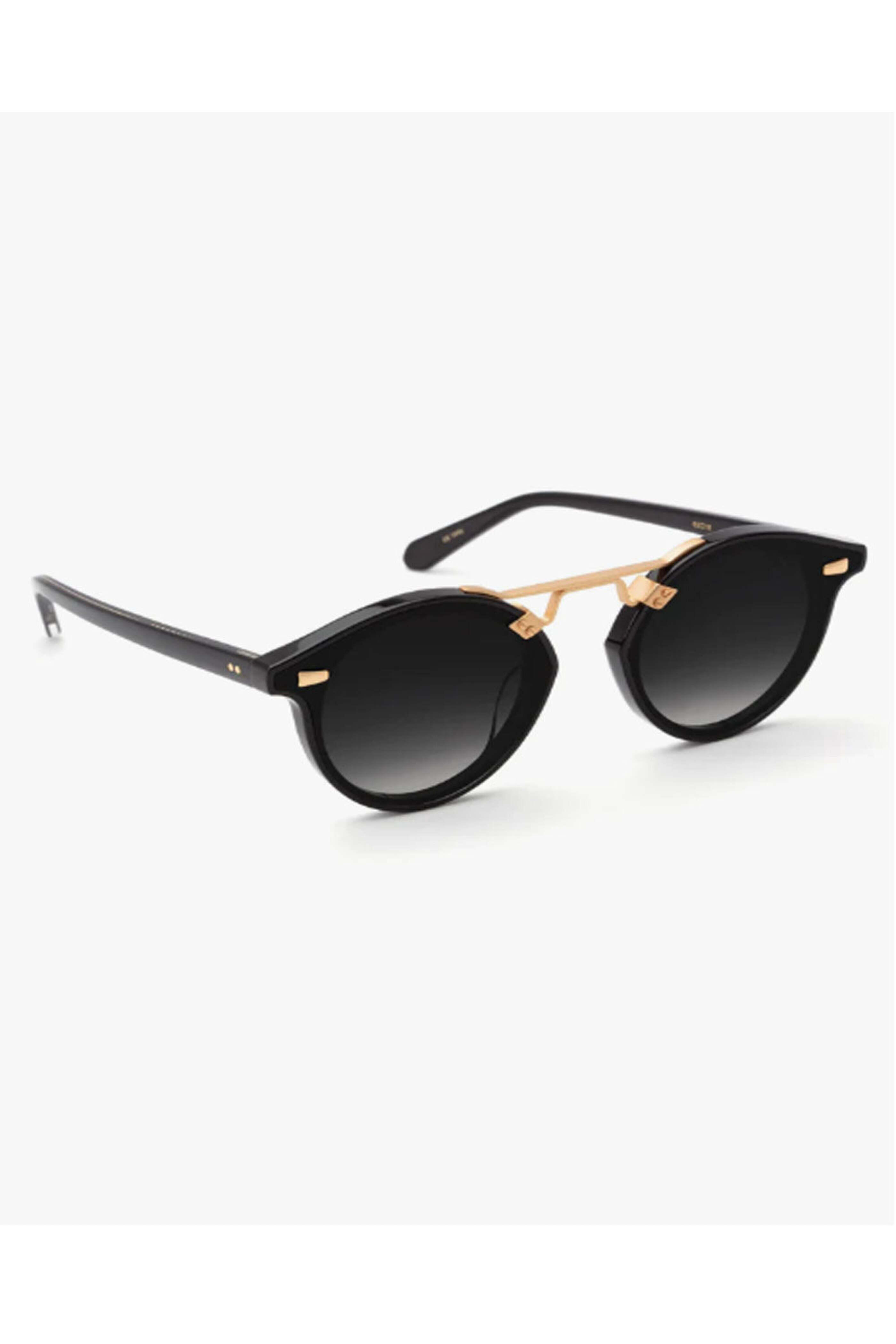 Krewe - St. Louis Nylon Sunglasses in Black and Shadow
