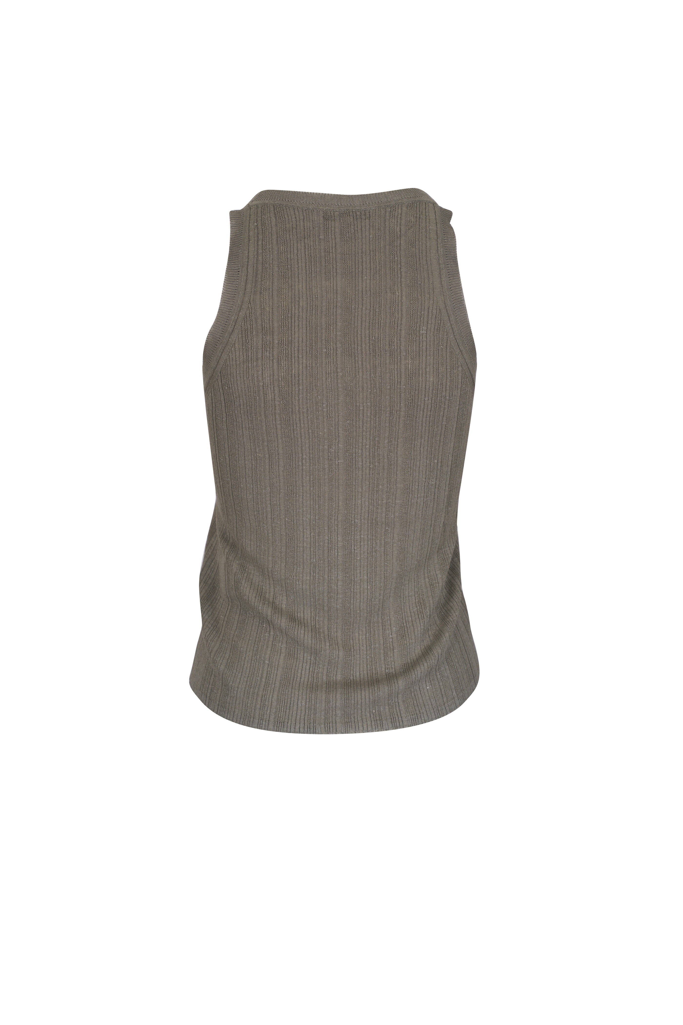 Dorothee Schumacher - Summer Ease Olive Gray Ribbed Tank