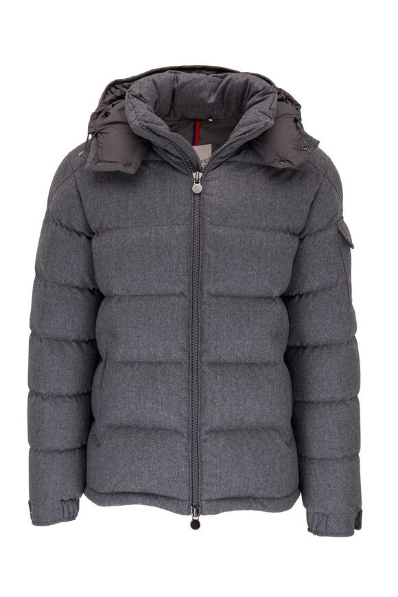 Moncler Montgenevre Charcoal Gray Quilted Puffer Jacket