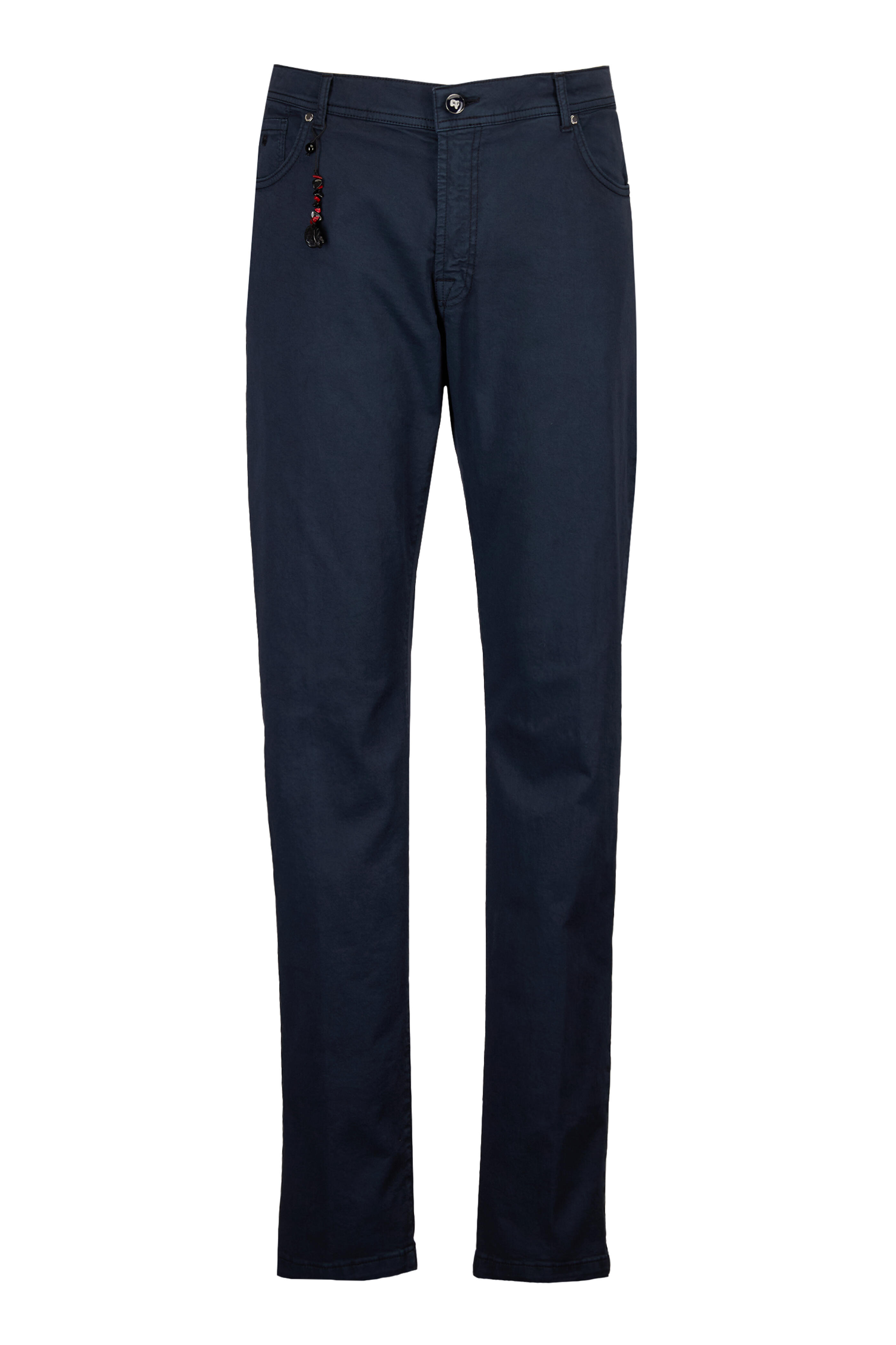 Marco Pescarolo - Navy Blue Bull Denim Five Pocket Pant - view 1