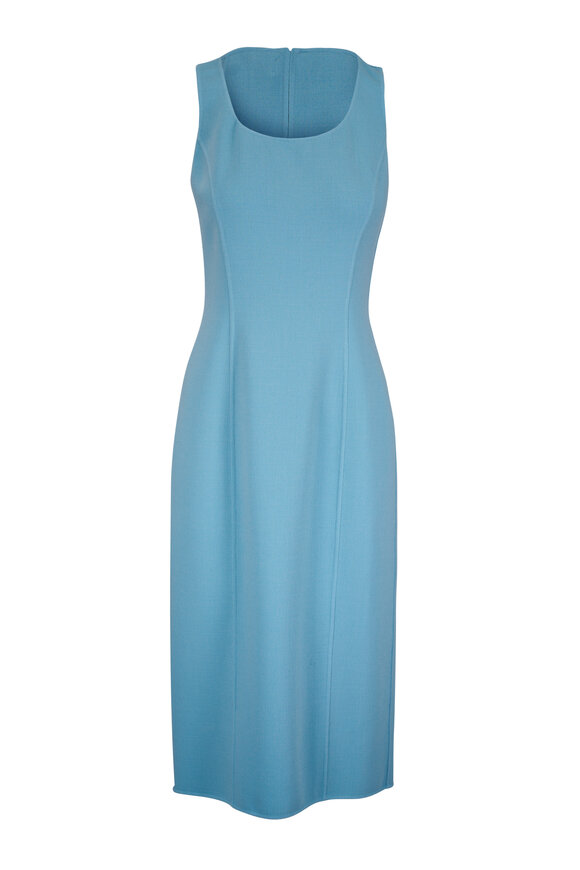 Michael Kors Collection Seaglass Scoopneck Sheath Dress