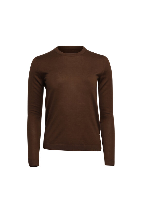 Ralph Lauren Brown Cashmere Crewneck Sweater