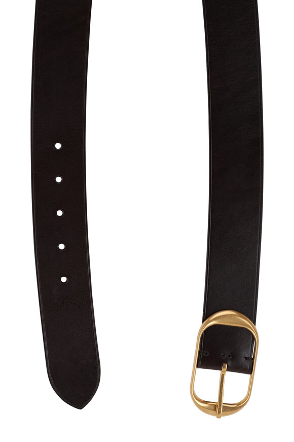 Nili Lotan - Nili's Dark Brown Leather Belt 