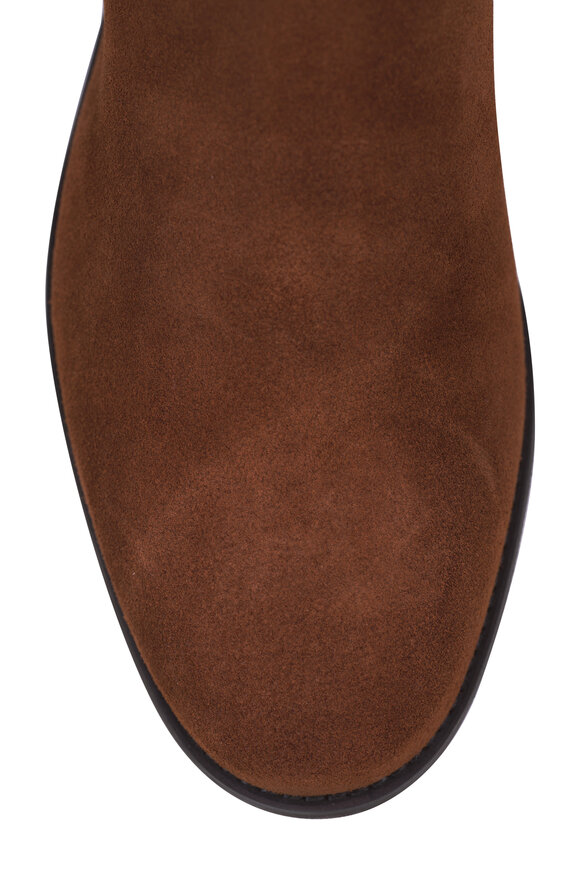 Aquatalia Sabrena Brown Stretch Suede Boot, 25mm - view 5