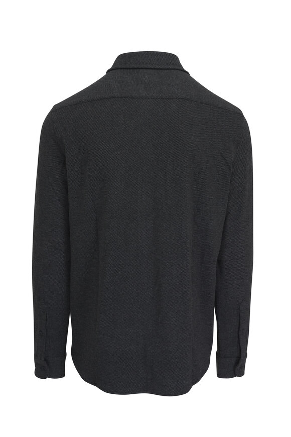 Faherty Brand - Legend™ Charcoal Gray Twill Sweater Shirt