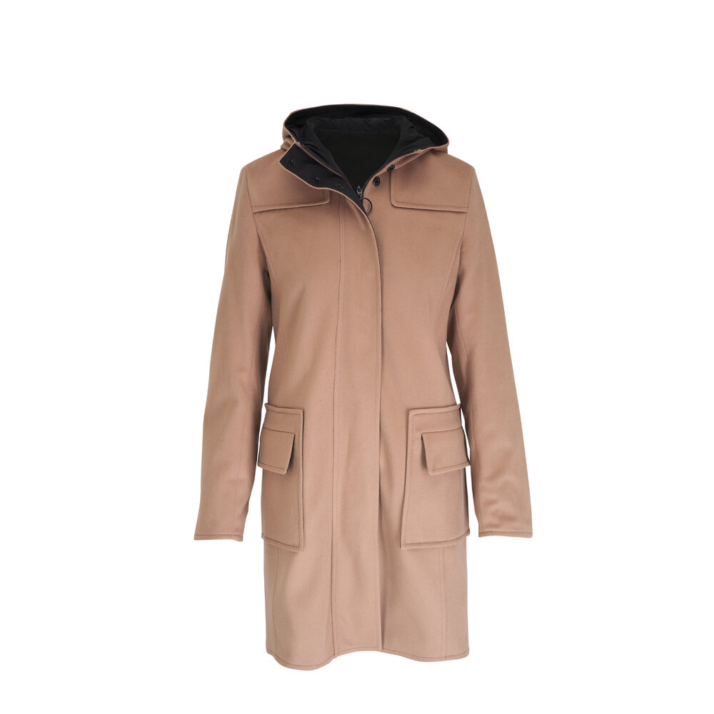 コート AKRIS Akris Wool Flannel Coat Akris Punto - Malt Reversible Wool Coat | Mitchell Stores