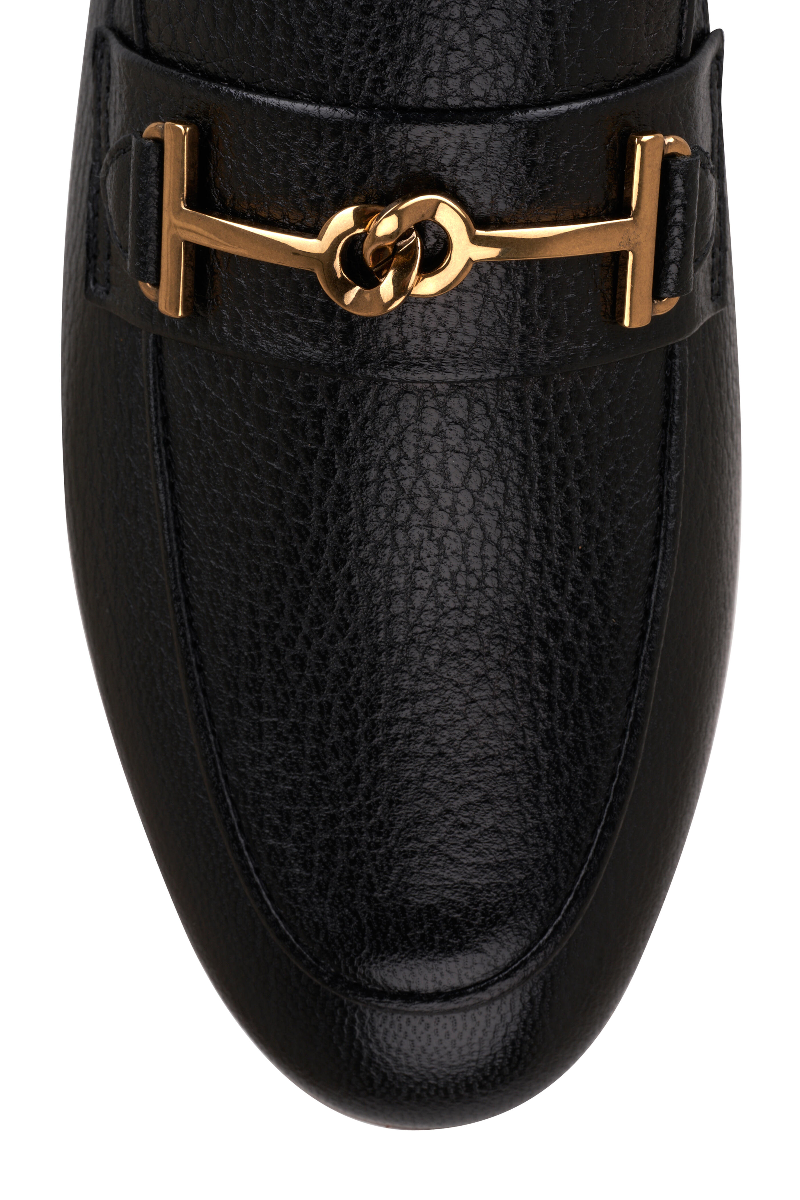 Tod's - Kate Black Leather Chainlink Loafer