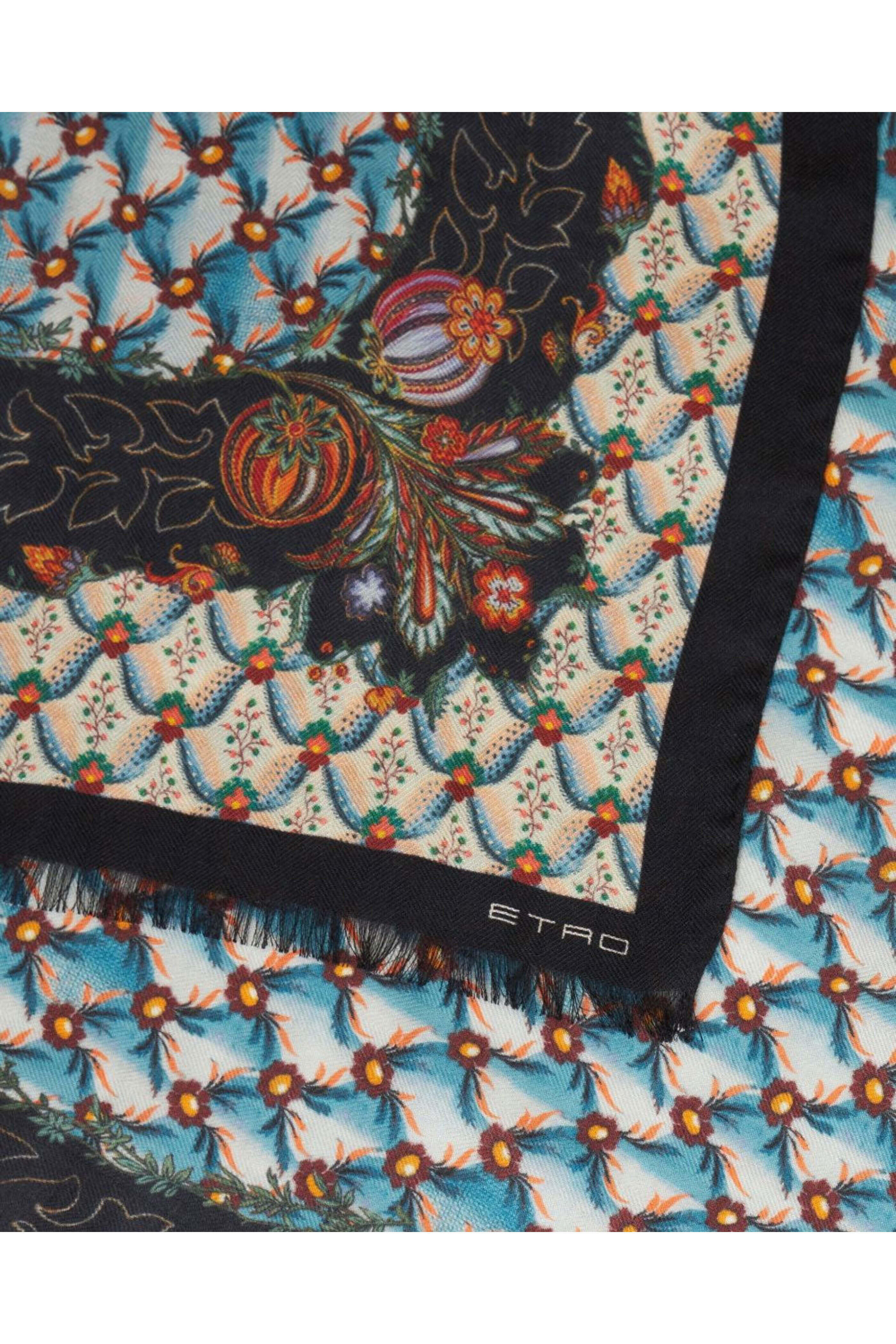 スカーフ Etro Floral Pattern Cashmere Blend Scarf Etro Floral Patterned Cashmere-Blend Scarf | Neiman Marcus