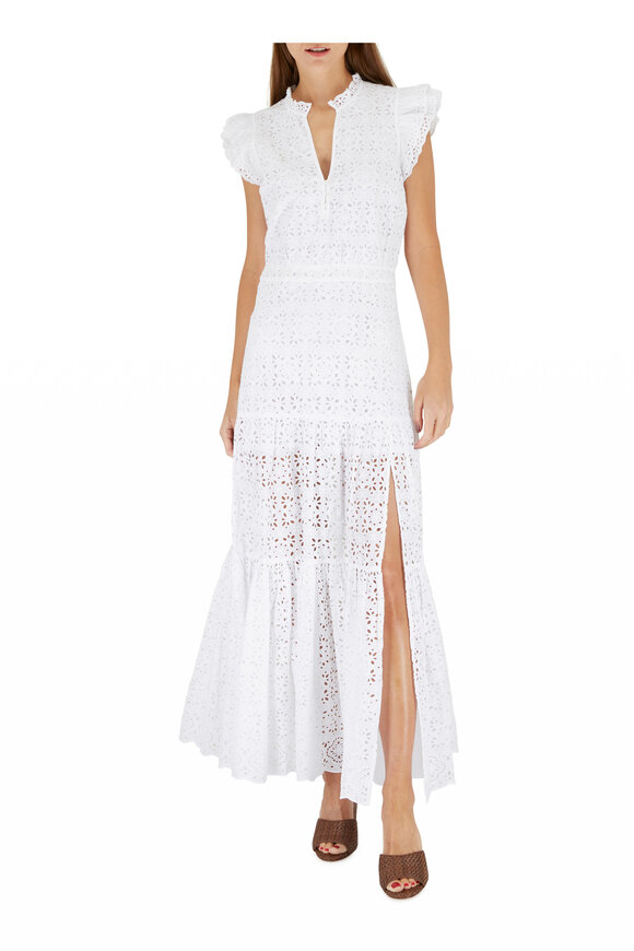Veronica Beard - Satori White Eyelet Maxi Dress | Mitchell Stores