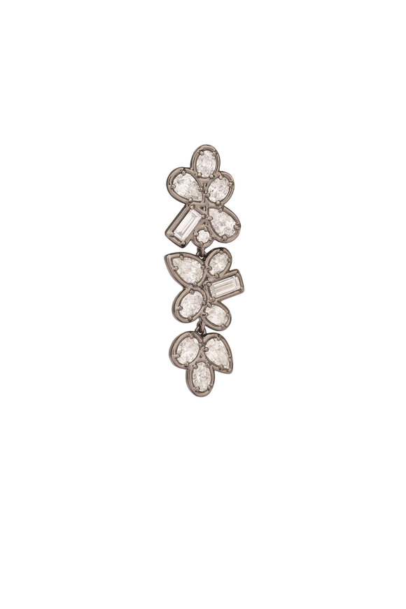 Sutra 18k Diamond Drop Earring - view 2