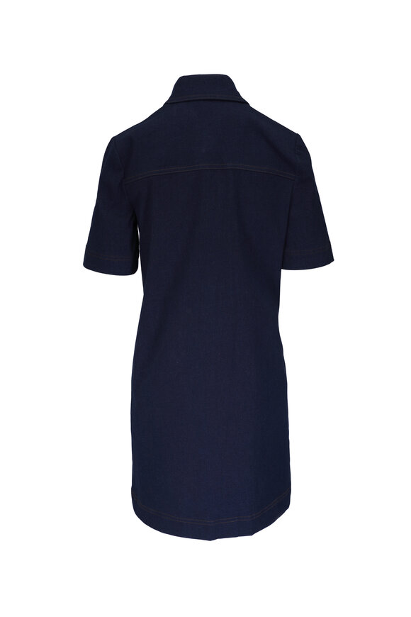 Veronica Beard - Koulis Midnight Wash Collared Dress