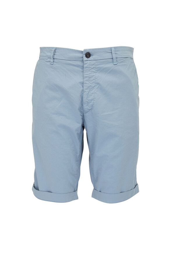 Masons Sky Blue Cotton Chino Shorts