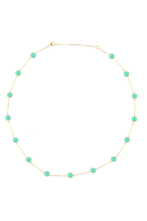 Campbell + Charlotte Found Cabochon Station Necklace