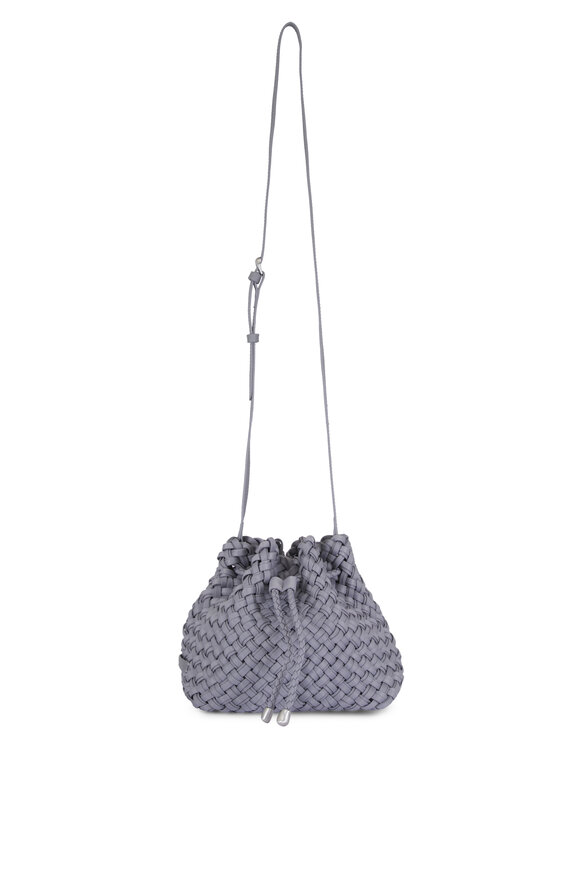 Naghedi Gramercy Marine Blue Woven Bucket Bag - view 1