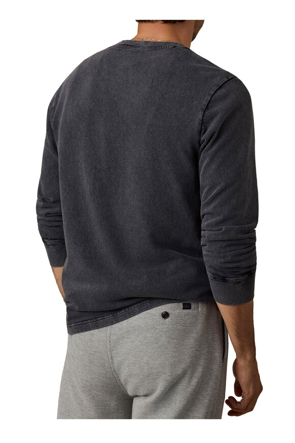 Faherty Brand Graphite Recycled Terry Long Sleeve T-Shirt - view 3