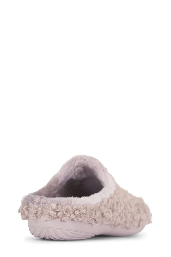 Ron White Teddington Taupe Open Back Boucle Slipper - view 3