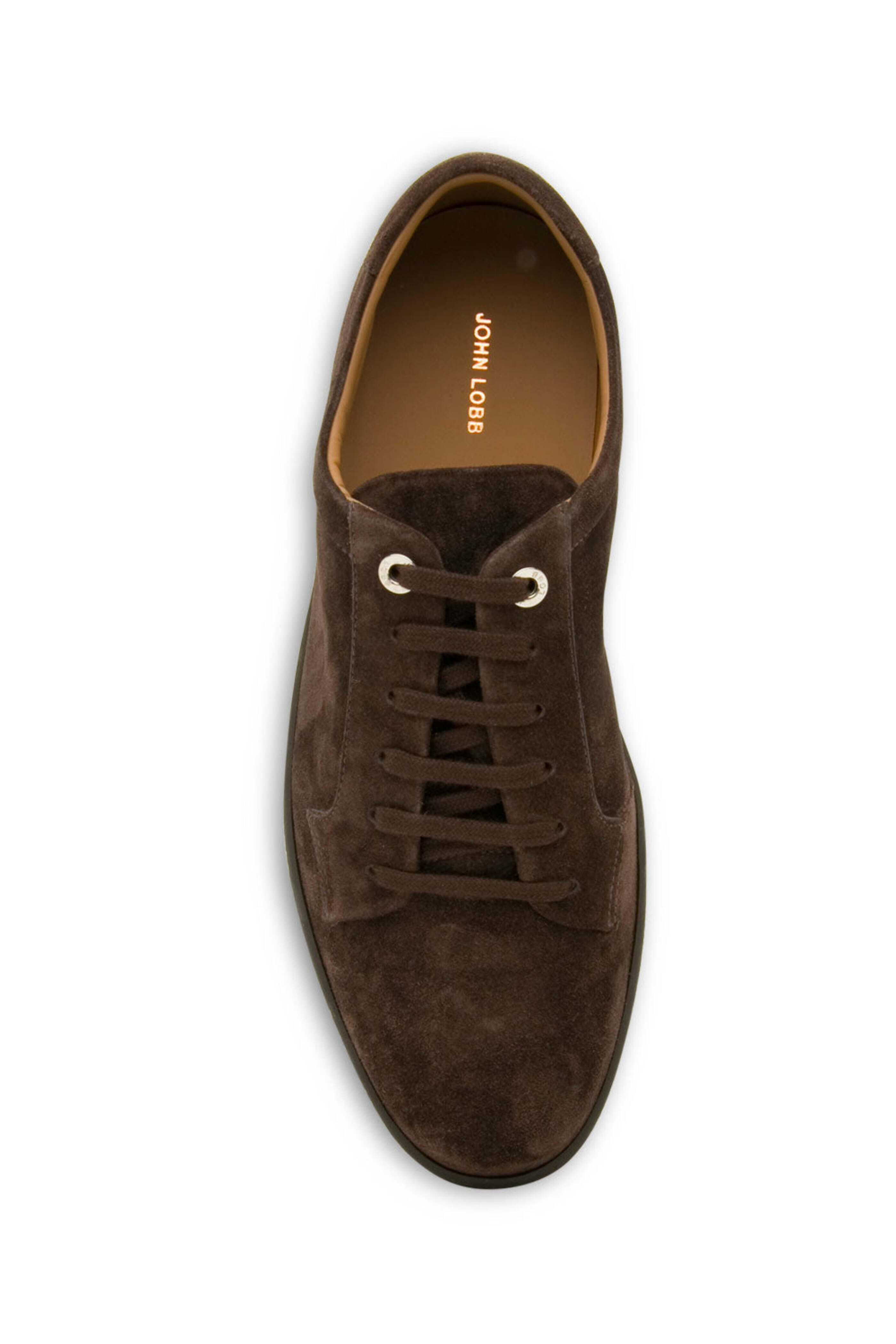 John Lobb - Molten Suede Sneaker in Dark Brown
