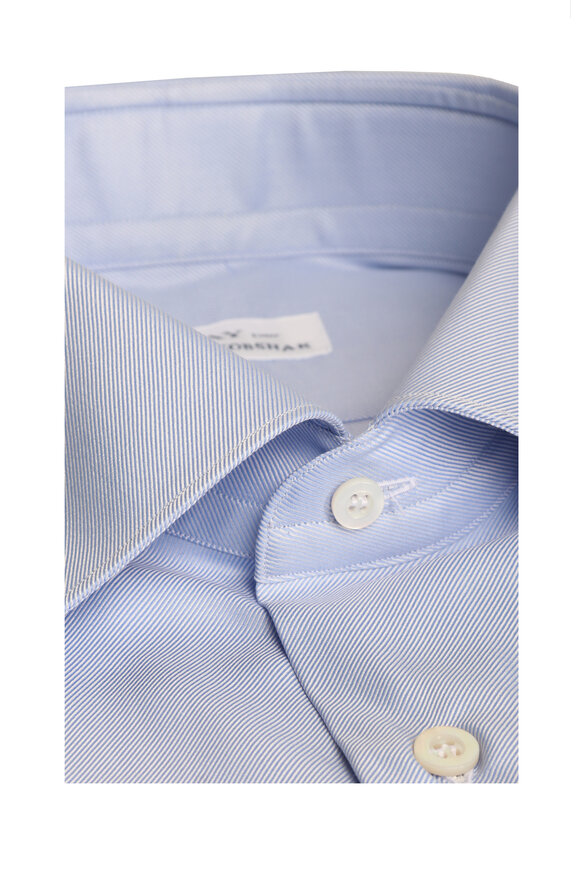 Fray Light Blue Textured Dress Shirt - view 2