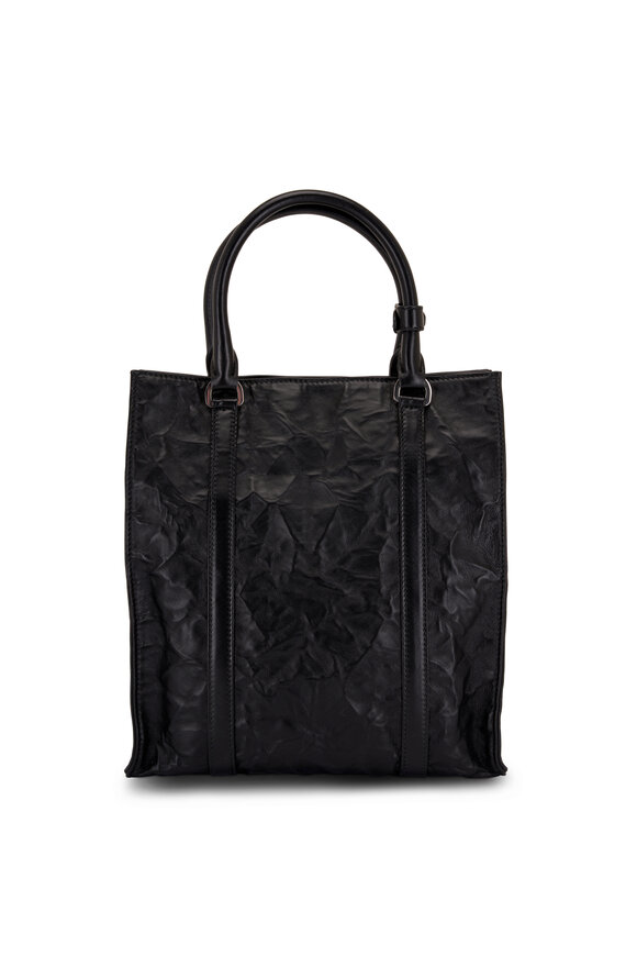 Prada - Black Antique Nappa Leather Mini Tote 