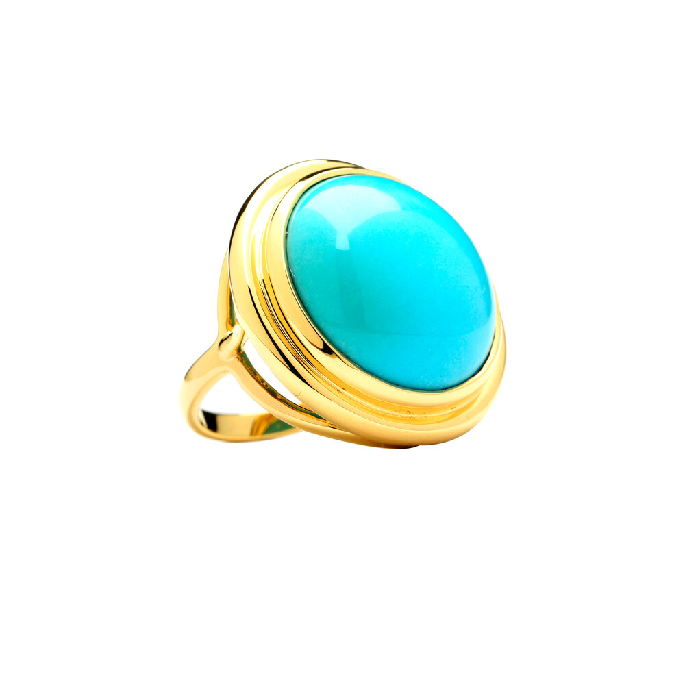 RTS ☆ Goldie Stacker Blue Ring – Turquoise Tuesday