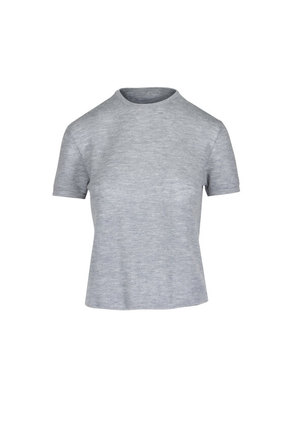 Lisa Yang Ira Grey Knit T-Shirt