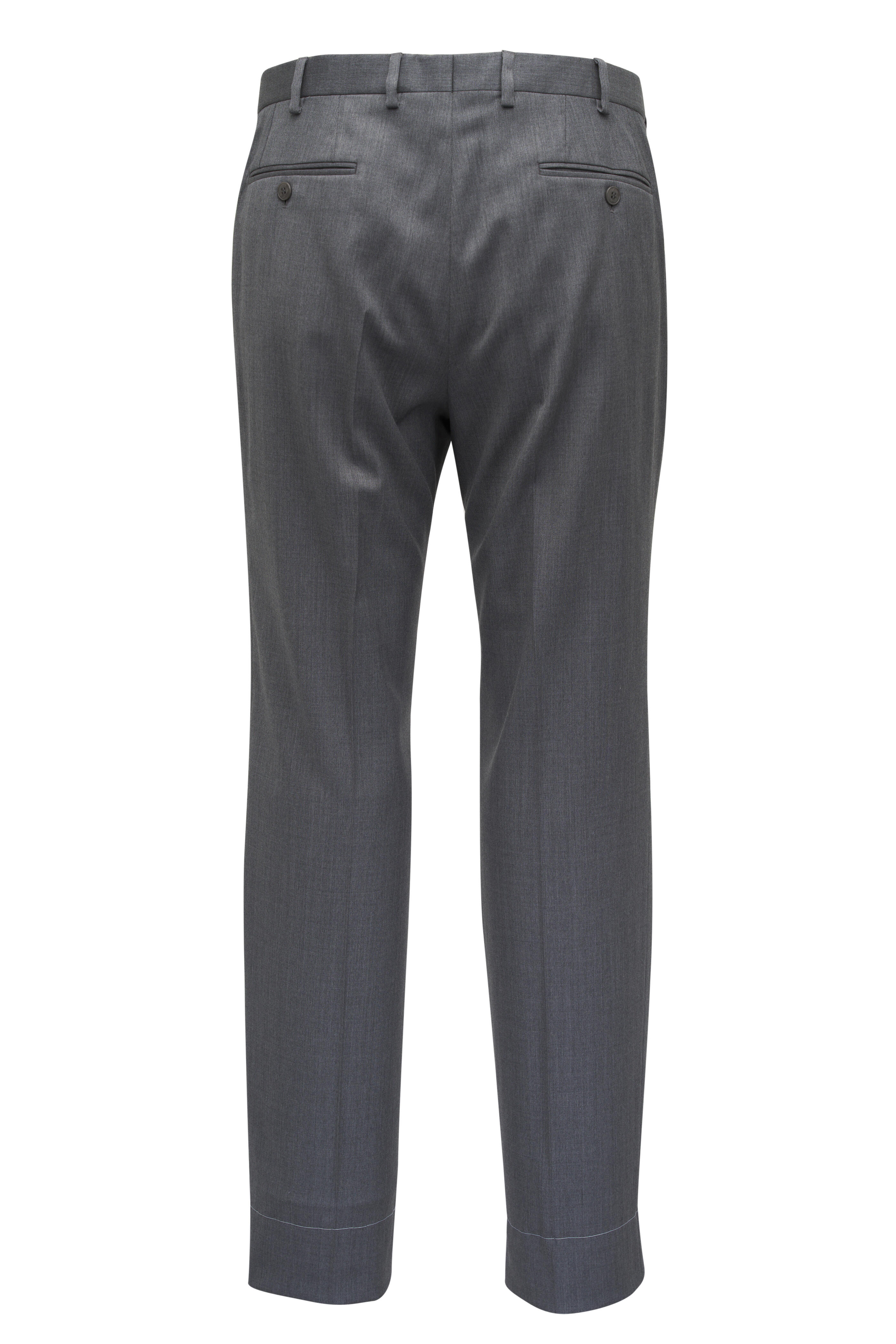Brioni - Gray Wool Twill Pant