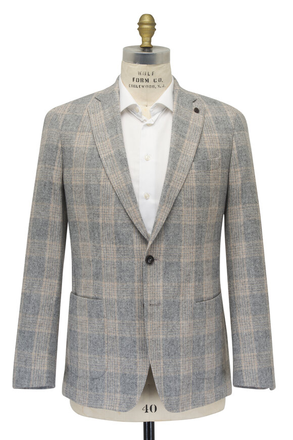 Peter Millar - Aclare Gale Gray Plaid Soft Sport Coat