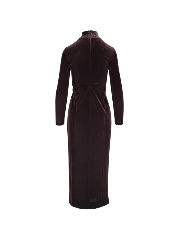 Akris Punto Espresso Techno Stretch Velvet Midi Dress - view 3