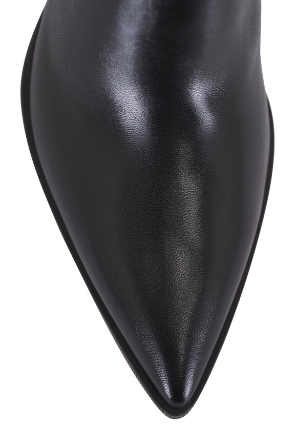 Santoni Estel Black Leather Boot, 65mm - view 6