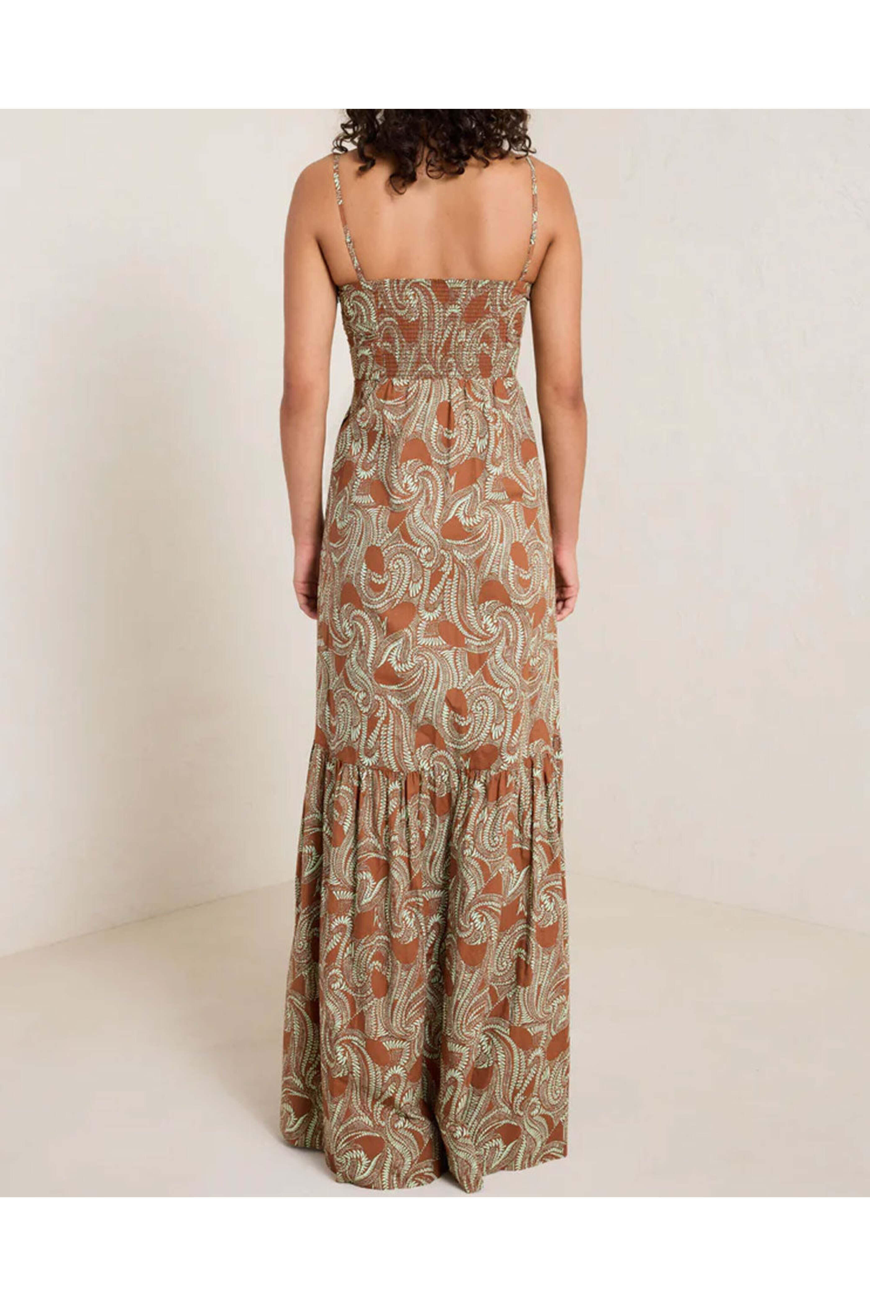 A.L.C. - Cognac and Green Laura Dress