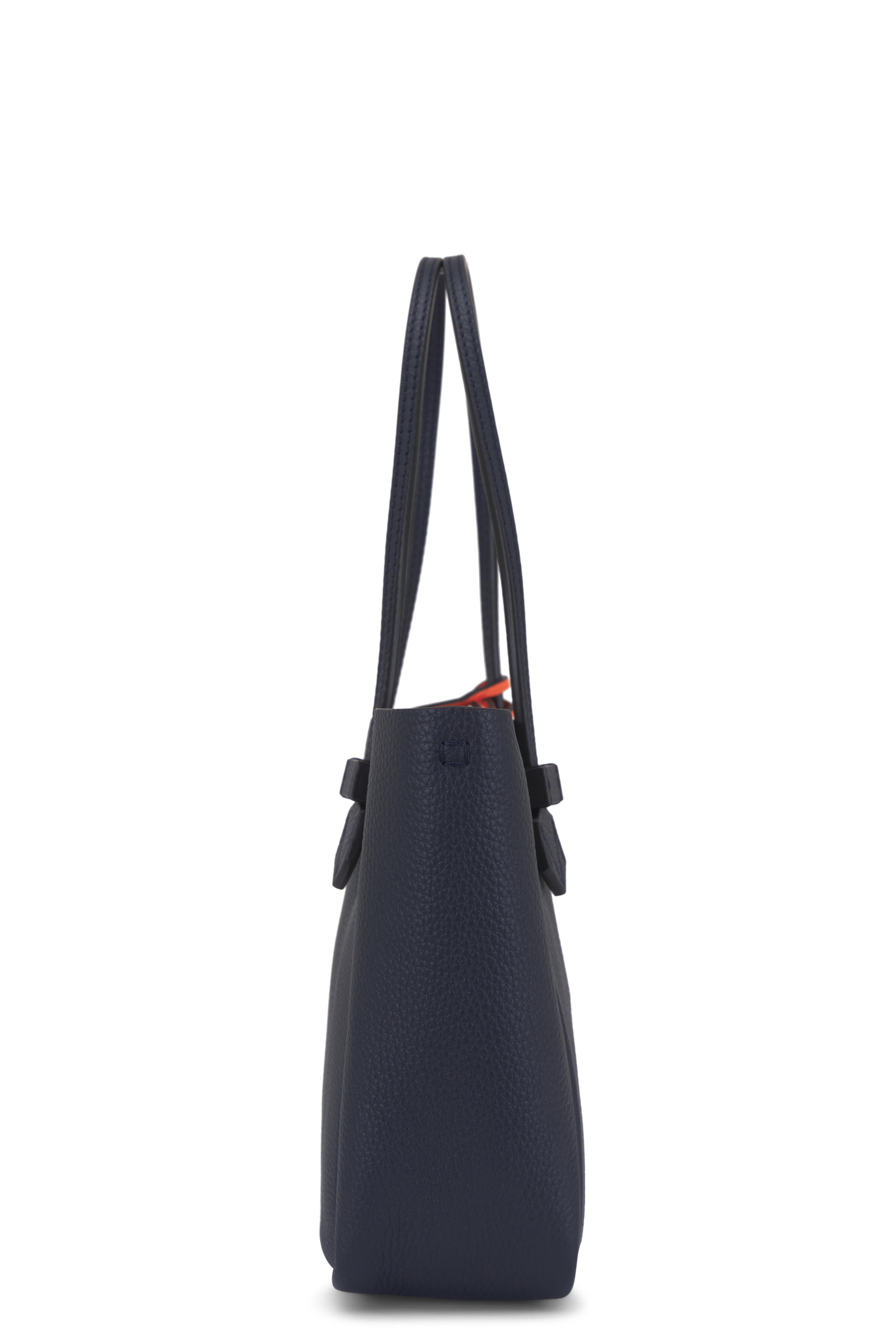 Moreau Paris - Mini Vincennes Navy & Orange Reversible Tote