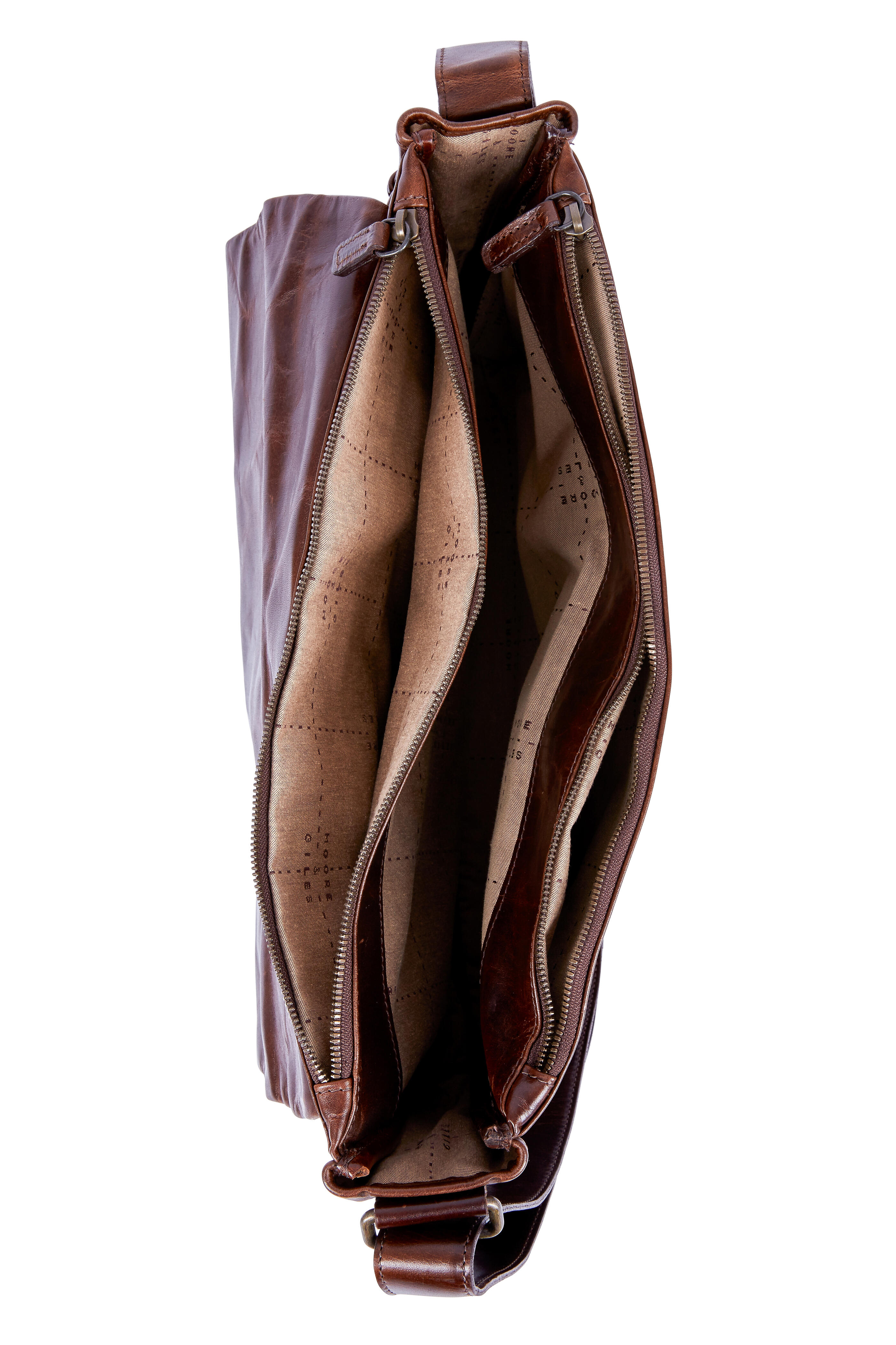 Moore & Giles - Sackett Brompton Brown Leather Messenger Bag