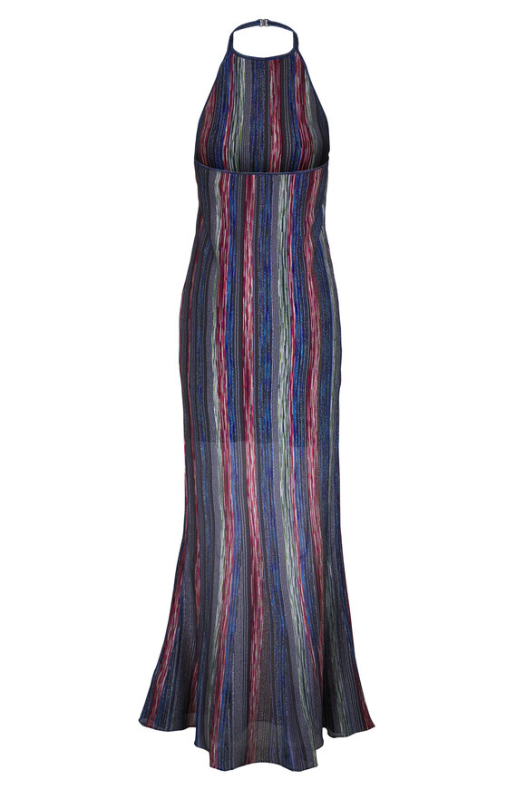 Missoni Multicolor Stripe Halter Dress - view 2