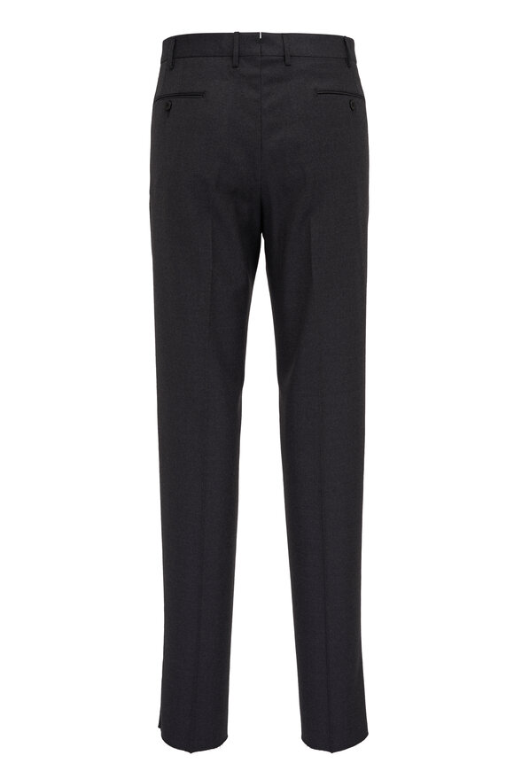 Malcom - Parma Charcoal Gray Flannel Dress Pant 